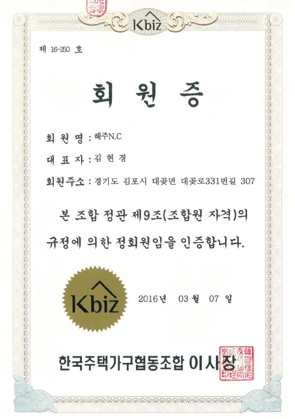 Reduced image of the union membership card for public display