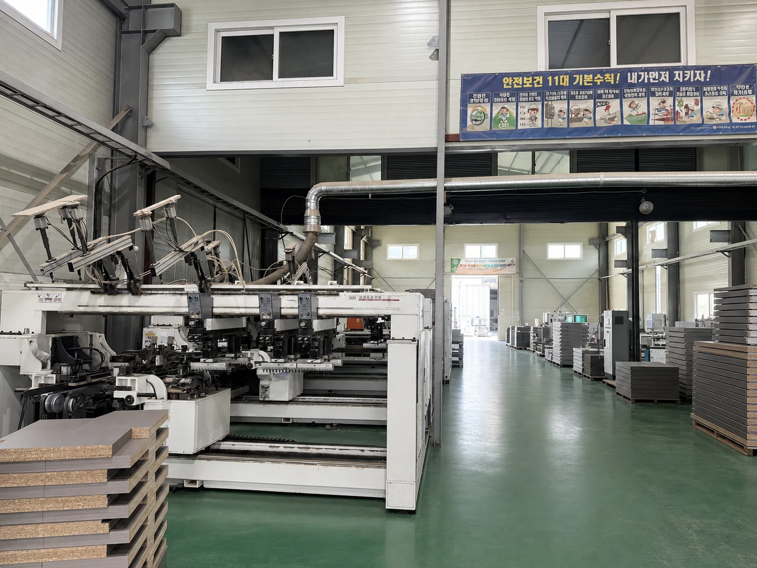 Actual photo of HAEJOO NC boring production line