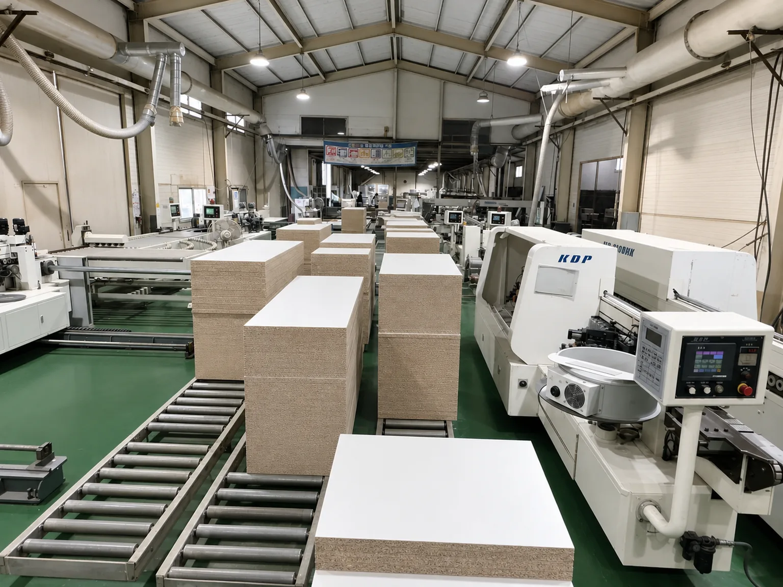 Edge processing line where panel loading and continuous processing are connected