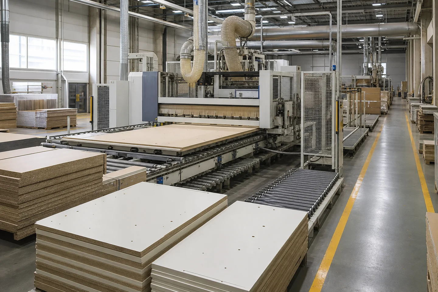 Process Configuration Image of Automated Furniture Production Line