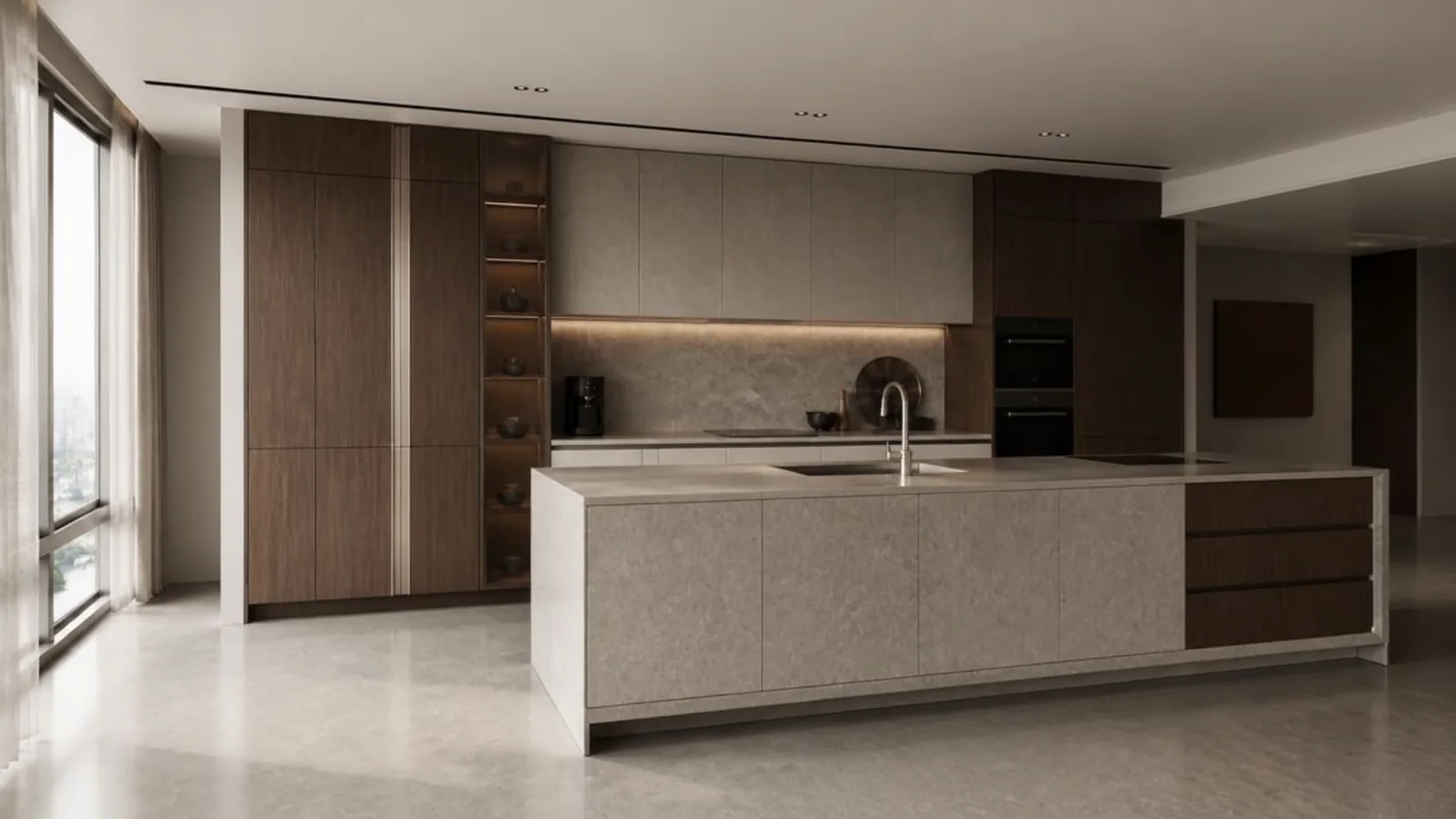 Still image of HAEJOO NC apartment kitchen cabinetry design film
